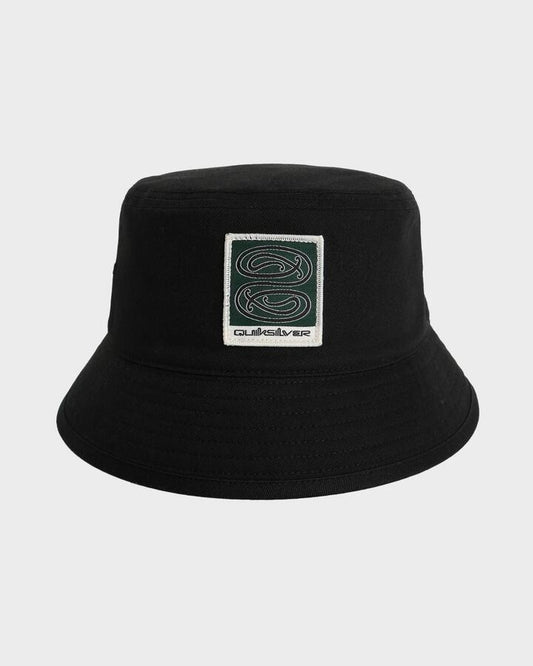 Image of Hats. Product name - Quiksilver Mens Tuna-Heke Bucket Hat Black in Black colour by brand - Quiksilver