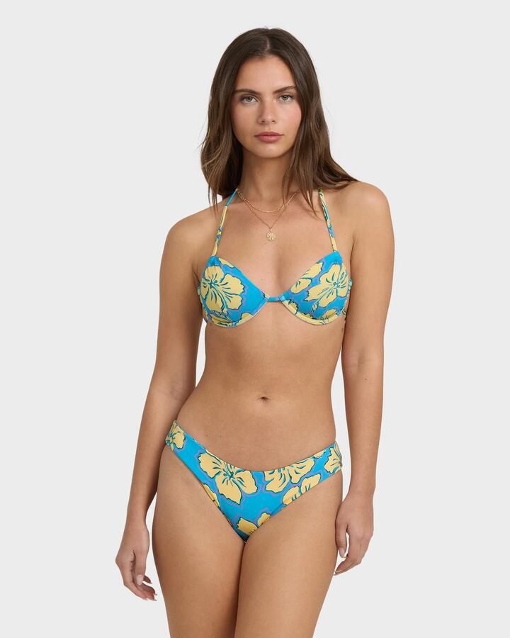 Image of Swimwear. Product name - Billabong Womens Tropic Shift Reversible Bikini Bottom Atlantis in Atlantis colour by brand - Billabong
