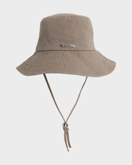 Image of Hats. Product name - Billabong Womens Sands Bucket Hat Mushroom in Mushroom colour by brand - Billabong