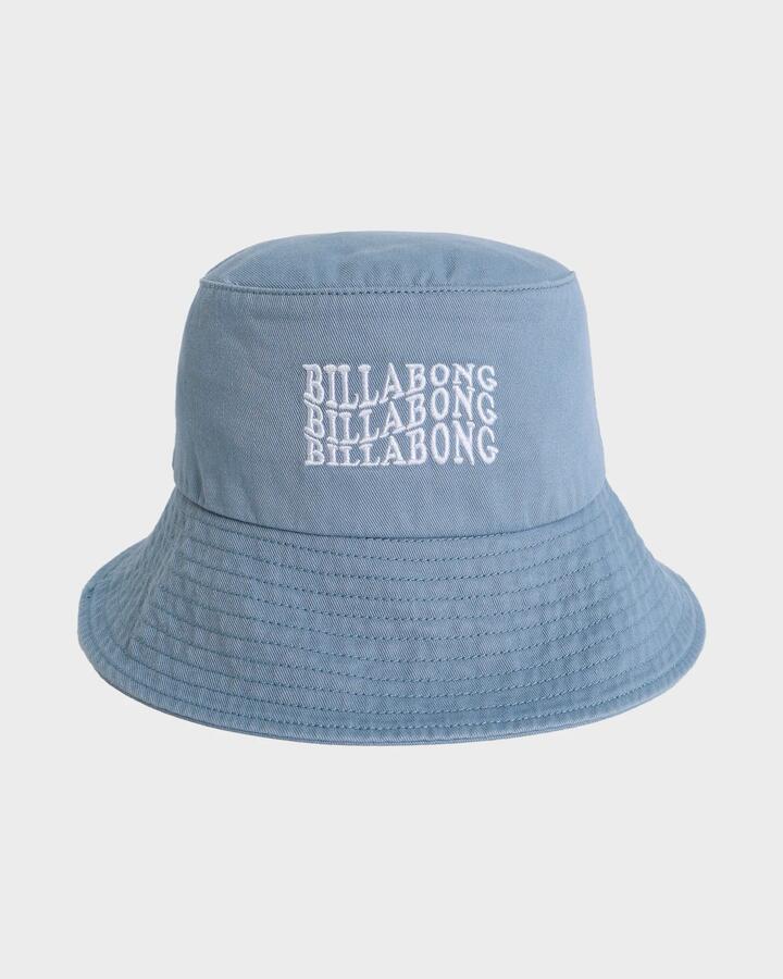 Image of Hats. Productname: Billabong Womens Surf High Sun Faded Bucket Hat Mineral Blue - in Mineral Blue colour by brand - Billabong