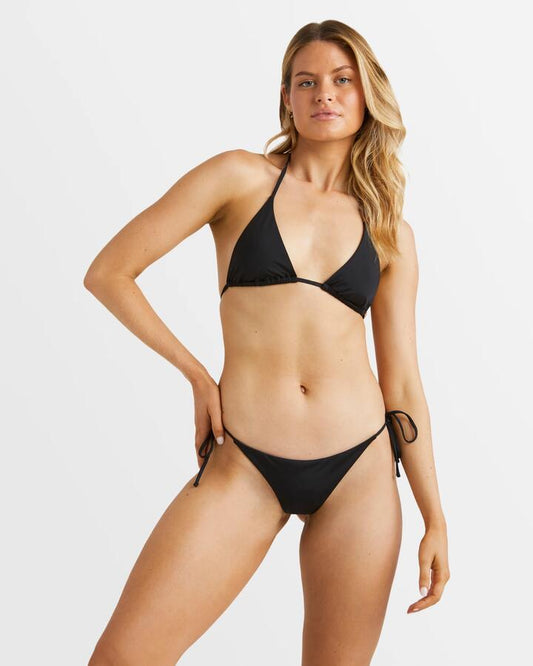 Image of Swimwear. Productname: Billabong Womens Sol Searcher Tie Side Bondi Bikini Bottom Black Pebble - in Black Pebble colour by brand - Billabong