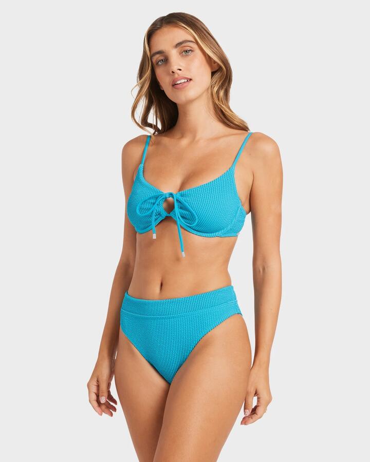 Image of Swimwear. Product name - Billabong Womens Summer Hi Maui Bikini Bottom Atlantis in Atlantis colour by brand - Billabong