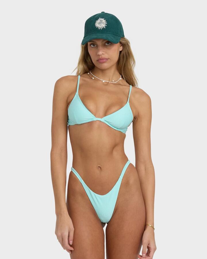 Image of Swimwear. Product name - Billabong Womens Tanlines Reese Underwire Bikini Top Crystal Blue in Crystal Blue colour by brand - Billabong