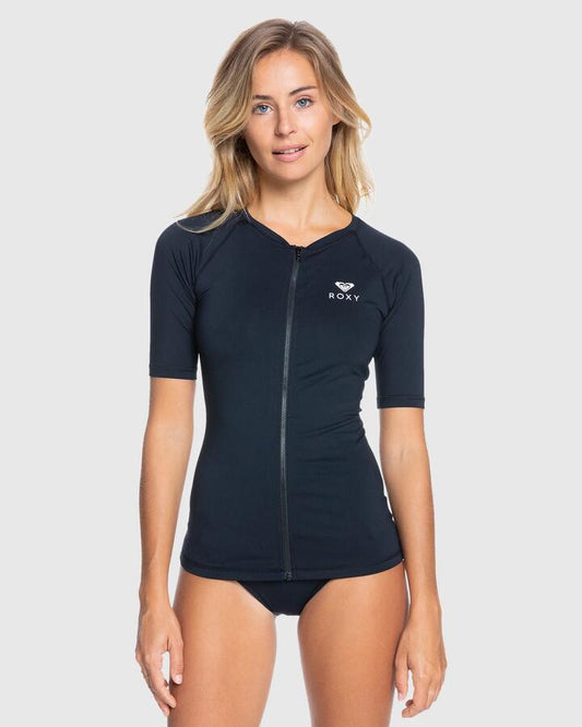 Image of Coats & Jackets. Productname: Roxy Womens Essentials Lycra Rash Vest Anthracite - in Anthracite colour by brand - Roxy