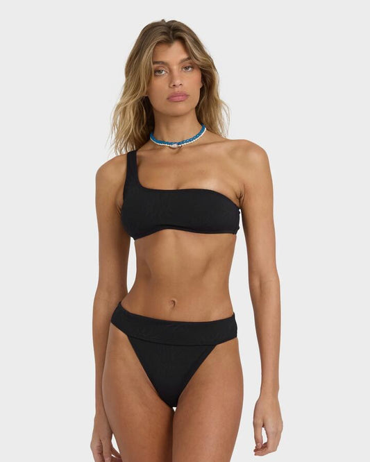Image of Swimwear. Productname: Billabong - Womens Laura Twisted Bikini Bottom - Black Pebble - in Black Pebble colour by brand - Billabong
