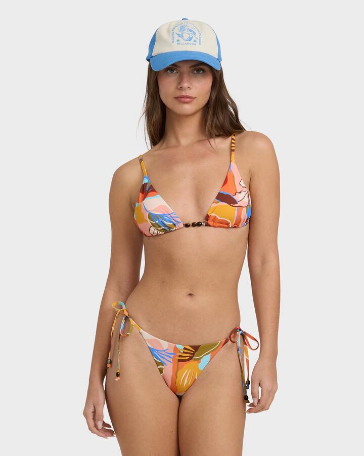 Image of Swimwear. Productname: Billabong - Womens Lei Daze Tie Side Maya Bikini Bottom - Multi - in Multi colour by brand - Billabong