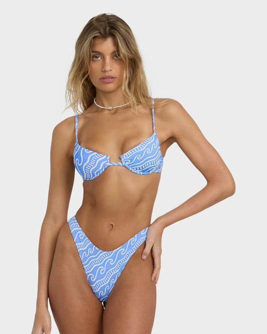 Image of Swimwear. Productname: Billabong - Womens More Than W Underwire Bikini Top - Tidal Blue - in Tidal Blue colour by brand - Billabong