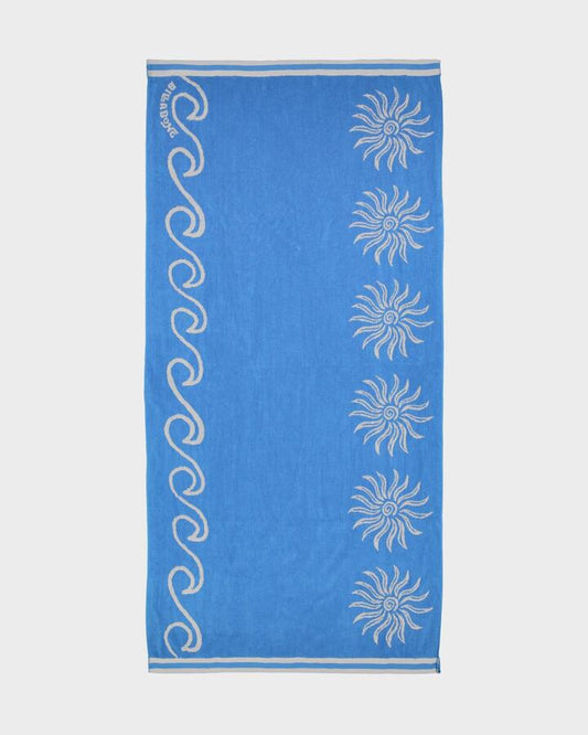 Image of Accessories. Productname: Billabong - Sunrise Sands Beach Towel - Tidal Blue - in Tidal Blue colour by brand - Billabong