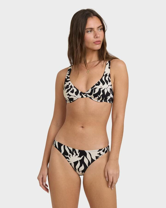 Image of Swimwear. Productname: Billabong - Womens By My Side Bikini Bottom - Black White - in Black White colour by brand - Billabong