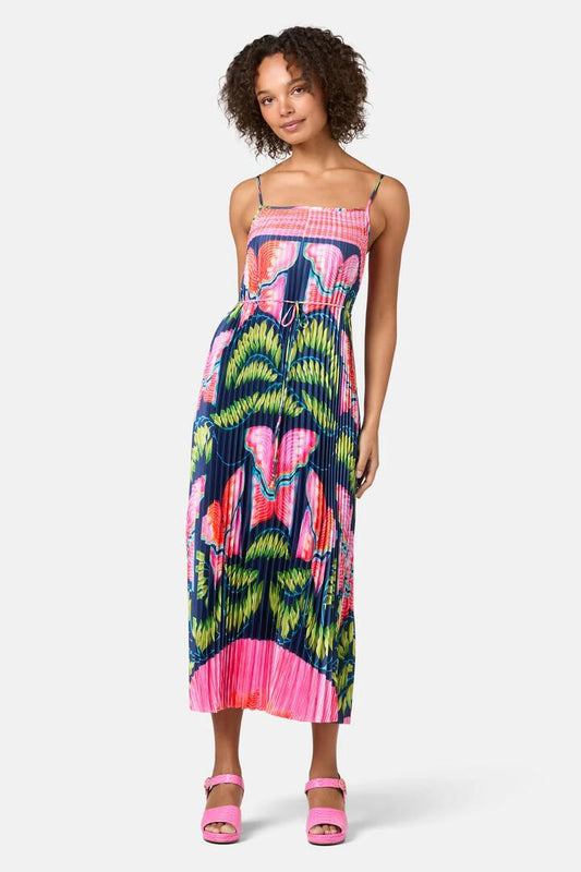 Image of Dresses. Productname: In Secret Print Pleated Dress in Print colour by brand - Gorman