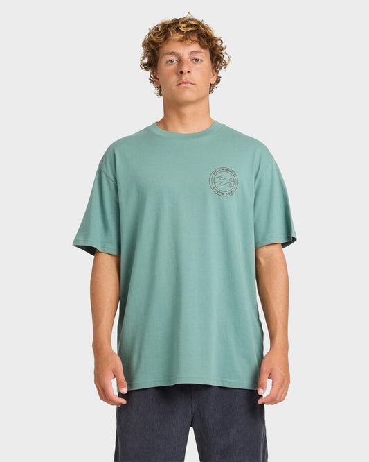 Image of T-Shirts. Product name - Billabong Mens Hollow T-Shirt Sage Green in Sage Green colour by brand - Billabong
