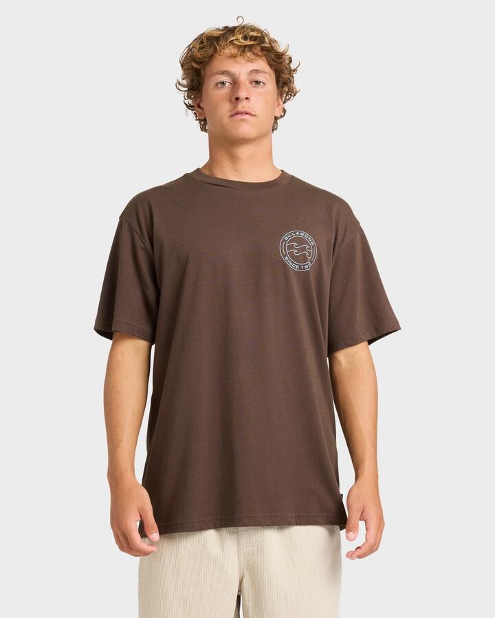 Image of T-Shirts. Productname: Billabong Mens Hollow T-Shirt Chocolate Brown - in Chocolate Brown colour by brand - Billabong