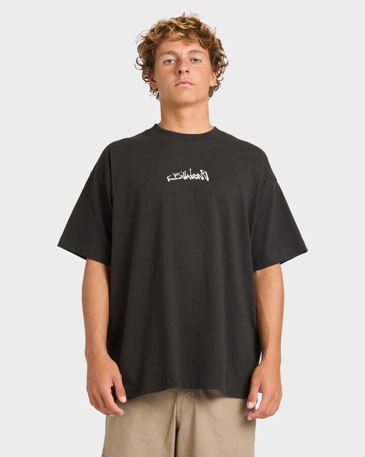 Image of T-Shirts. Product name - Billabong Mens Invert T-Shirt Washed Black in Washed Black colour by brand - Billabong