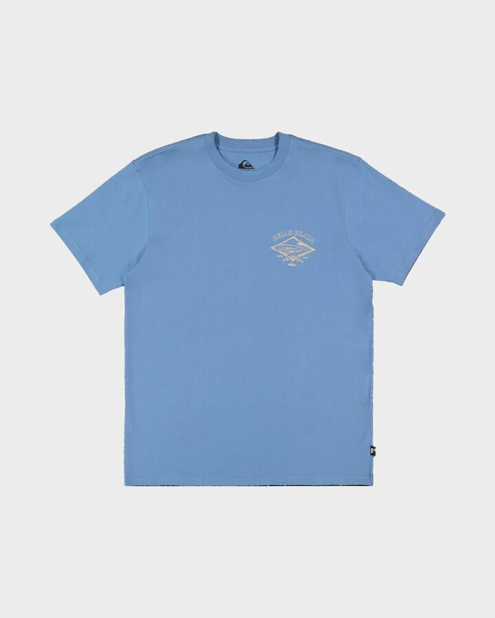 Image of T-Shirts. Product name - Quiksilver Mens Bells T-Shirt Coronet Blue in Coronet Blue colour by brand - Quiksilver