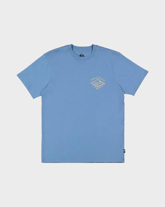 Image of T-Shirts. Product name - Quiksilver Mens Bells T-Shirt Coronet Blue in Coronet Blue colour by brand - Quiksilver