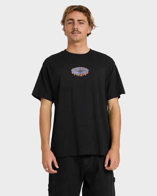 Image of T-Shirts. Product name - Billabong Mens Aussie Pill T-Shirt Black in Black colour by brand - Billabong