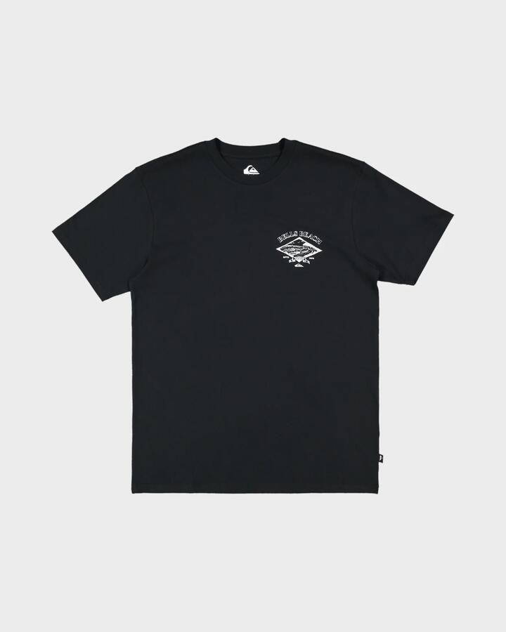 Image of T-Shirts. Product name - Quiksilver Mens Bells T-Shirt Black in Black colour by brand - Quiksilver