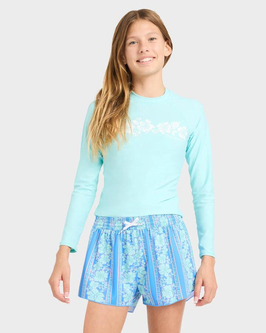 Image of Swimwear. Product name - Billabong Girls 8-16 Happy Hibiscus Boardshorts Multi in Multi colour by brand - Billabong