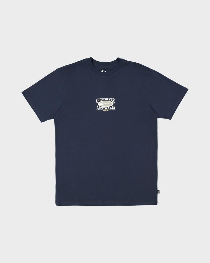 Image of T-Shirts. Product name - Quiksilver Mens Bowlo T-Shirt Dark Navy in Dark Navy colour by brand - Quiksilver
