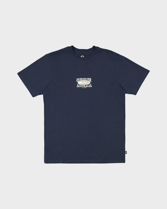 Image of T-Shirts. Product name - Quiksilver Mens Bowlo T-Shirt Dark Navy in Dark Navy colour by brand - Quiksilver