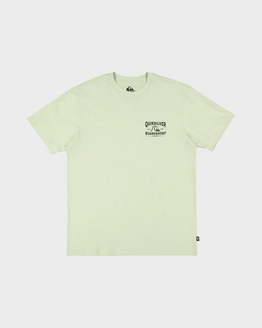 Image of a model wearing Shorts. Productname: Quiksilver Mens Boardshort Arch T-Shirt Desert Sage - in Desert Sage colour by brand - Quiksilver