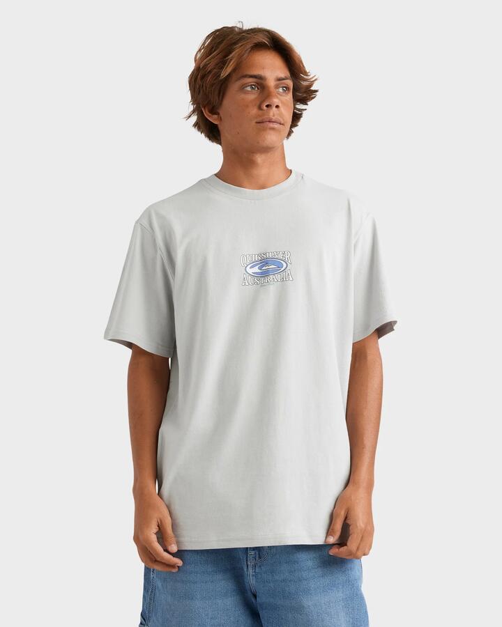 Image of T-Shirts. Product name - Quiksilver Mens Bowlo T-Shirt Gray Violet in Gray Violet colour by brand - Quiksilver