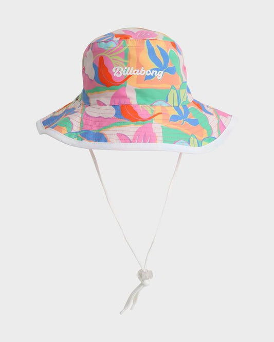 Image of Hats. Productname: Billabong Girls 2-7 Sun Shift Bucket Hat Multi - in Multi colour by brand - Billabong