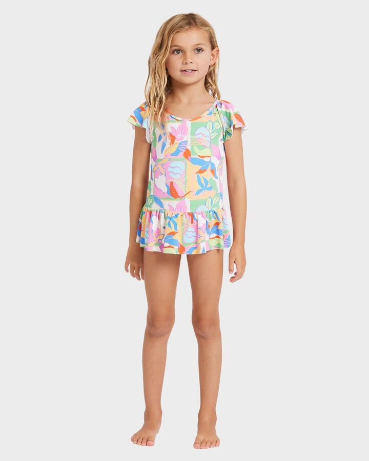 Image of Swimwear. Product name - Billabong Girls 2-7 Sun Shift One Piece Swimsuit Multi in Multi colour by brand - Billabong