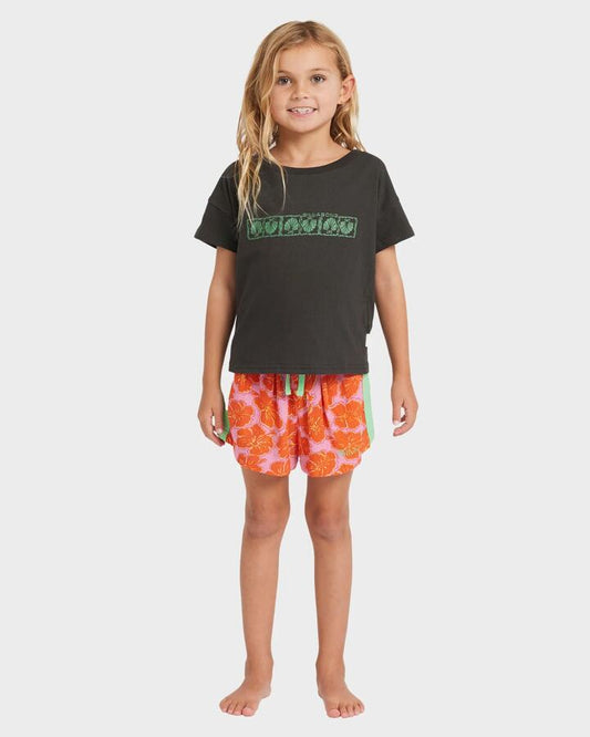 Image of T-Shirts. Product name - Billabong Girls 2-7 Seashell Paradise T-Shirt Off Black in Off Black colour by brand - Billabong