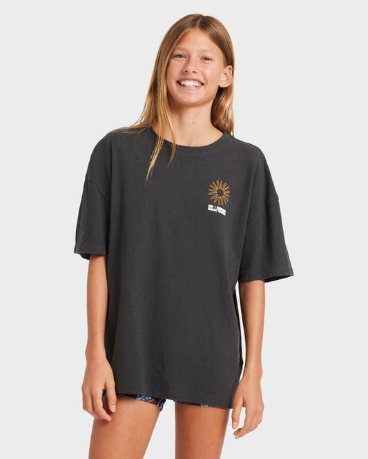 Image of T-Shirts. Productname: Billabong Girls 8-16 Sunshine Chaser T-Shirt Off Black - in Off Black colour by brand - Billabong