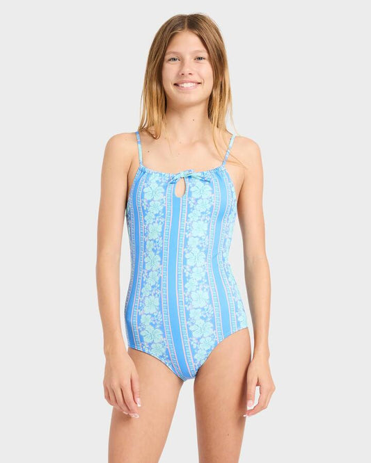 Image of Swimwear. Product name - Billabong Girls 8-16 Happy Hibiscus One Piece Swimsuit Multi in Multi colour by brand - Billabong