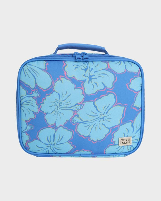 Image of Accessories. Productname: Billabong - Happy Hibiscus Lunch Box - Tidal Blue - in Tidal Blue colour by brand - Billabong