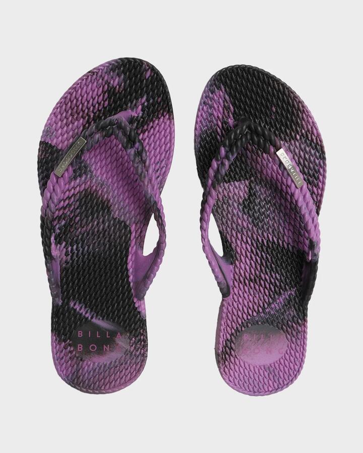 Image of Sandals. Product name - Billabong Girls 8-16 Kicks Marble Thongs Barbados in Barbados colour by brand - Billabong