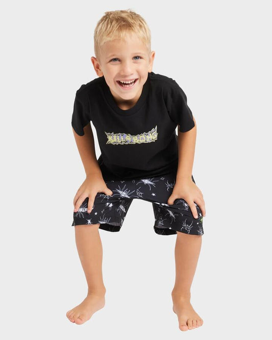 Image of T-Shirts. Product name - Billabong Boys 2-7 Arch Rage T-Shirt Black in Black colour by brand - Billabong