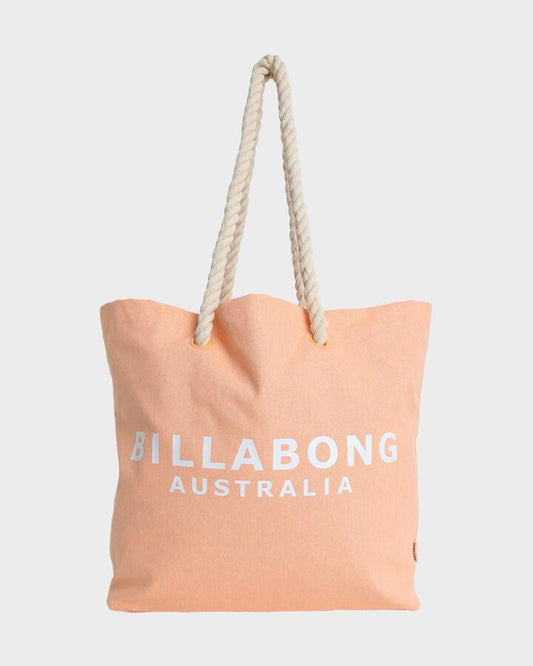 Image of Bags. Productname: Billabong - Society Beach Tote Bag - Peach - in Peach colour by brand - Billabong