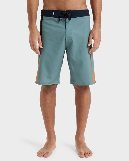 Image of Swimwear. Productname: Quiksilver Mens Surfsilk Holmes 20" Boardshorts Sea Spray Holmes - in Sea Spray Holmes colour by brand - Quiksilver