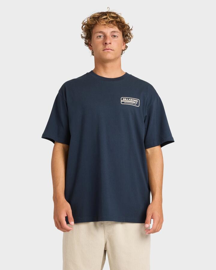 Image of T-Shirts. Productname: Billabong Mens Trademark T-Shirt Navy - in Navy colour by brand - Billabong