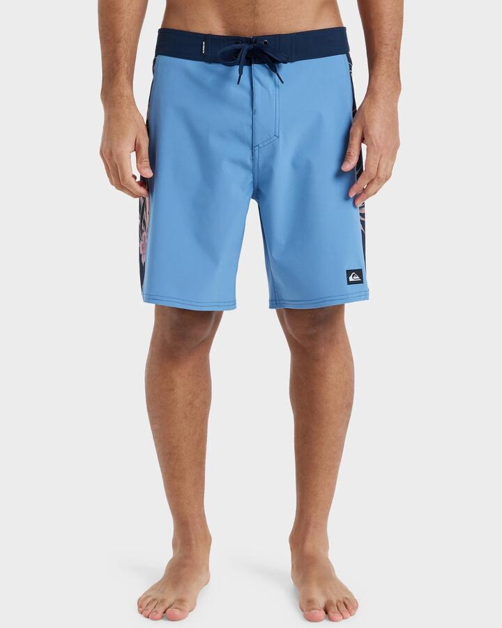 Image of Swimwear. Product name - Quiksilver Mens Surfsilk 19" Boardshorts Coronet Blue in Coronet Blue colour by brand - Quiksilver