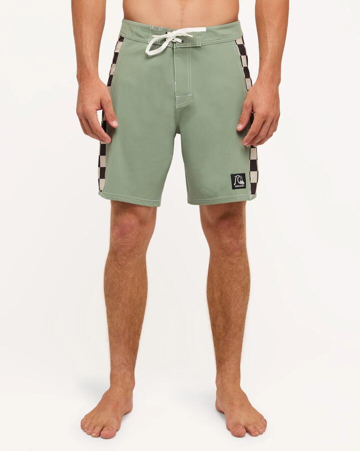 Image of Swimwear. Product name - Quiksilver Mens Original Arch 18" Boardshorts Sea Spray in Sea Spray colour by brand - Quiksilver