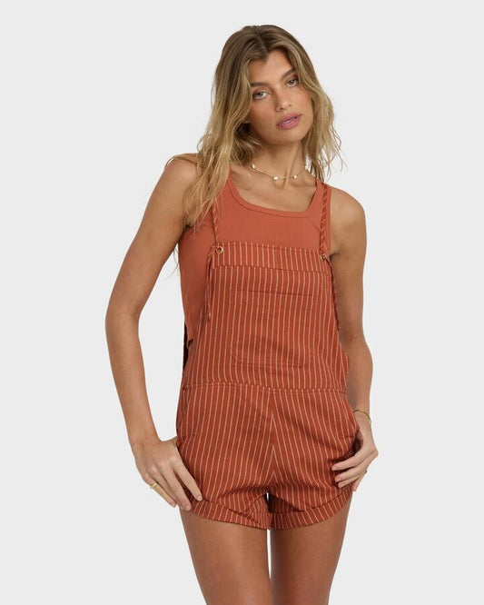 Image of Accessories. Productname: Billabong Womens Wild Pursuit Romper Stripe - in Stripe colour by brand - Billabong