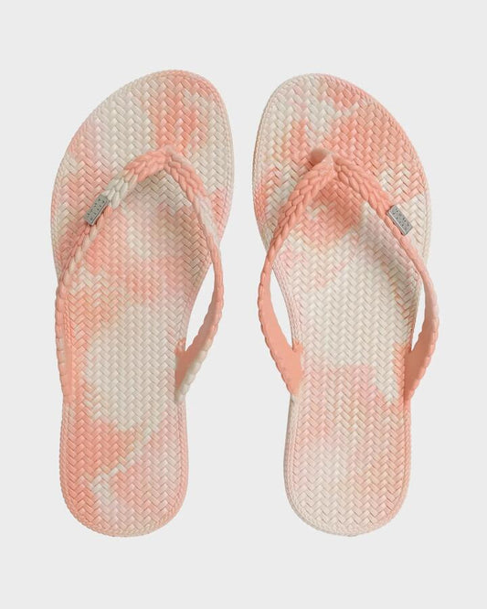 Image of Sandals. Productname: Billabong Womens Summer Dazed Marble Thongs Peach - in Peach colour by brand - Billabong