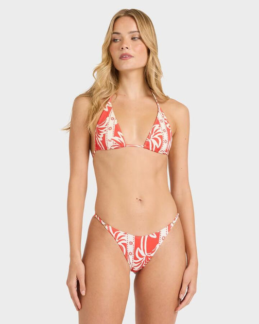 Image of Swimwear. Productname: Billabong Womens Row Of Palms Zoe Bikini Bottom Red Aloha - in Red Aloha colour by brand - Billabong