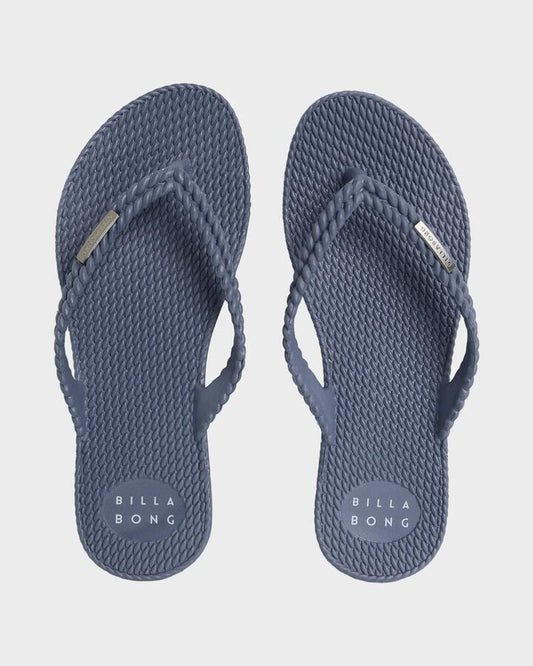 Image of Sandals. Productname: Billabong Womens Kick Back Solid Thongs Stone Blue - in Stone Blue colour by brand - Billabong