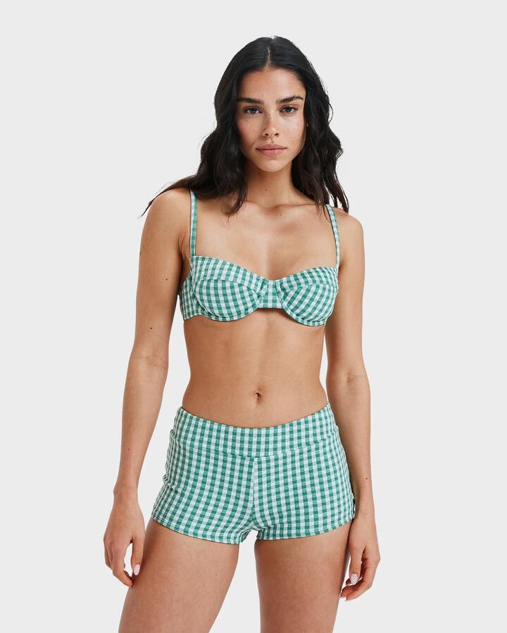 Image of Swimwear. Product name - Roxy Womens Kiawe Bikini Bottom Deep Grass Green in Deep Grass Green colour by brand - Roxy