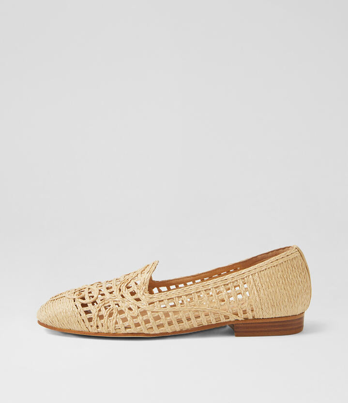 Image of Flats. Productname: Gabriela Natural Loafers in NATURAL colour by brand - MIDAS