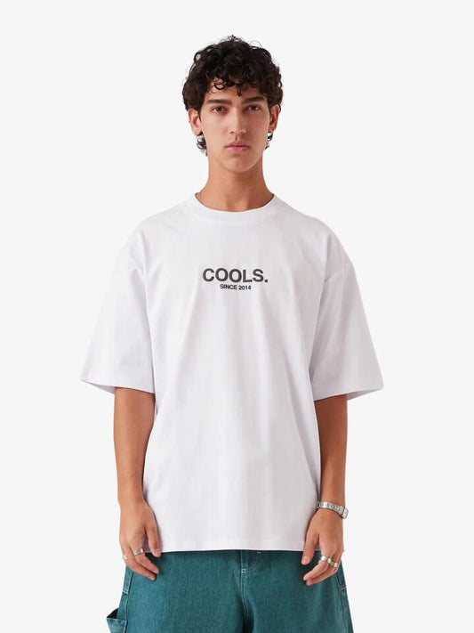 Image of a model wearing Tops. Productname: Barney Cools Scenic Tee in White colour by brand - Barney Cools