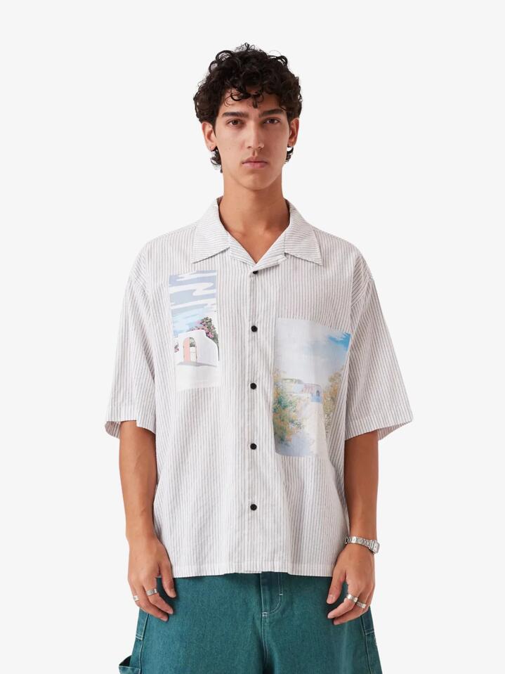 Image of Shirts. Productname: Barney Cools Scenic Shirt in White colour by brand - Barney Cools