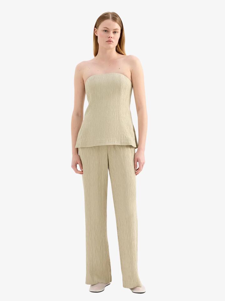 Image of a model wearing Pants. Productname: Nude Lucy Danika Pant in Artichoke colour by brand - Nude Lucy
