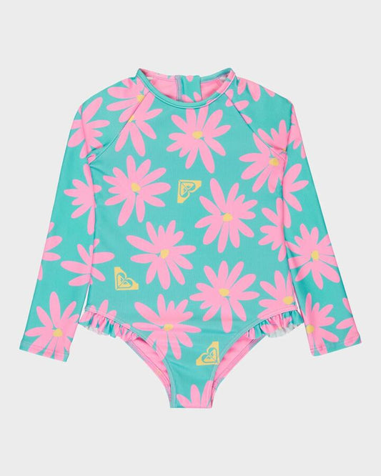 Image of Coats & Jackets. Productname: Roxy Girls 2-7 Marguerite Two Piece Rash Vest Polynya Big Dreams Mini - in Polynya Big Dreams Mini colour by brand - Roxy