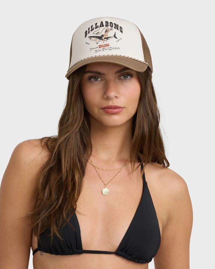 Image of Hats. Productname: Billabong Womens Grandpa Trucker Hat Mushroom - in Mushroom colour by brand - Billabong